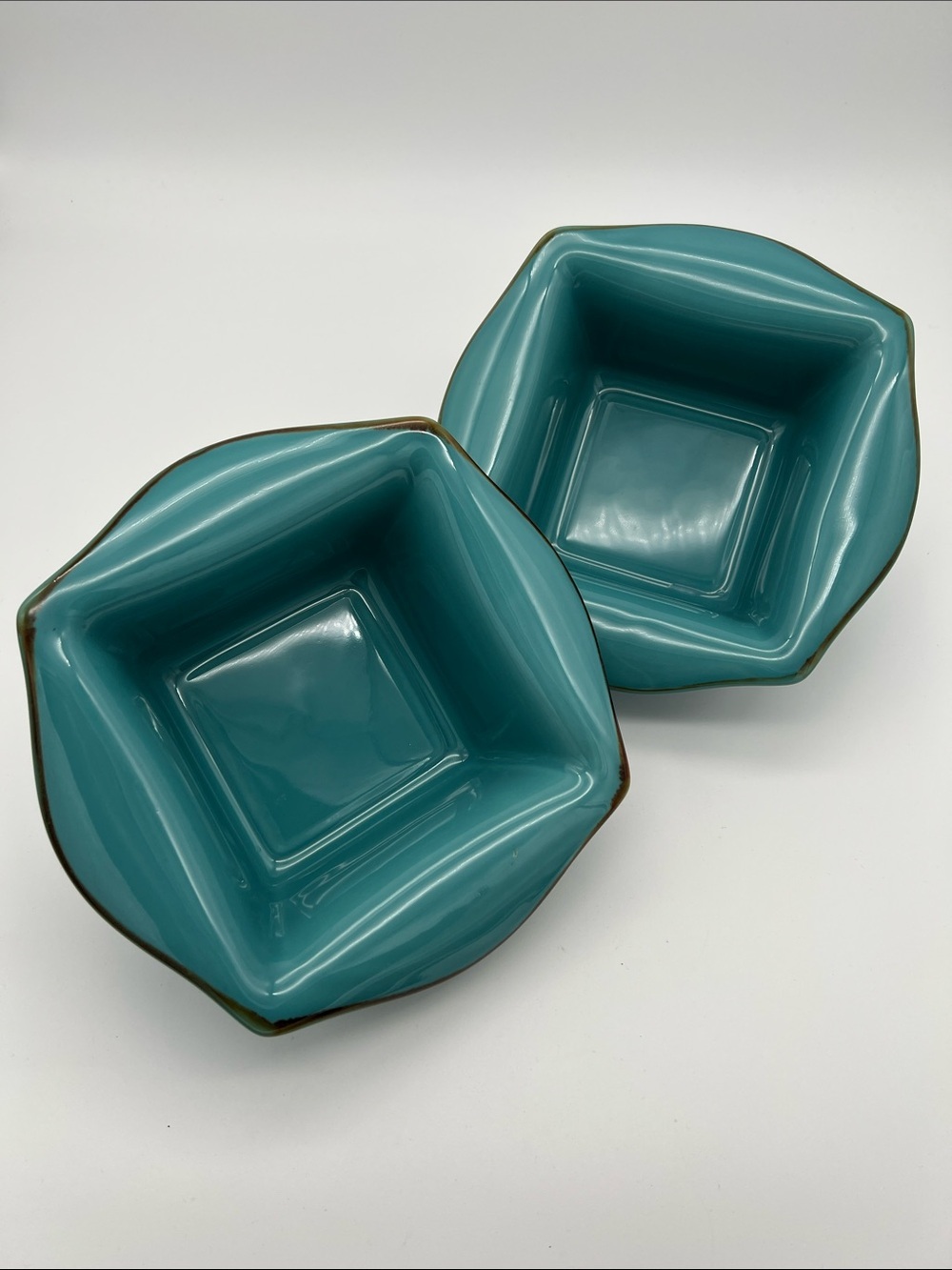Southern Living at Home Tuscan Everyday Baker Square Baking Dish Teal (Set of 2)